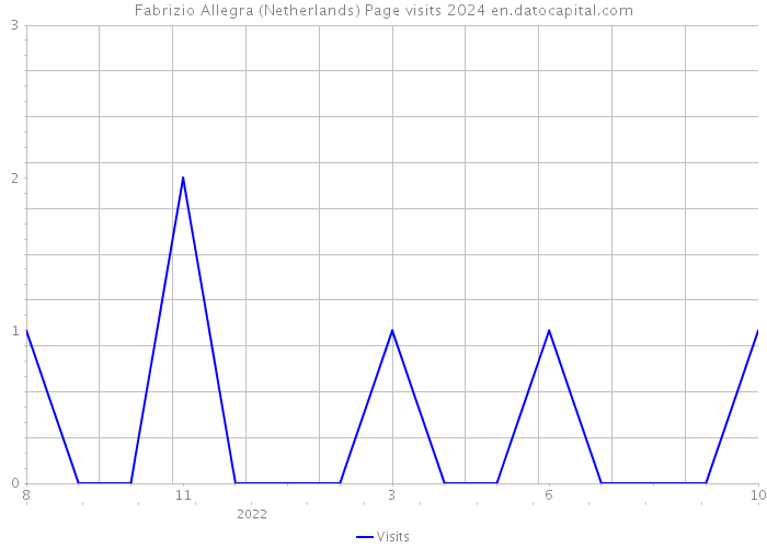 Fabrizio Allegra (Netherlands) Page visits 2024 