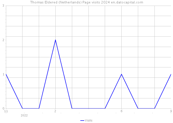 Thomas Eldered (Netherlands) Page visits 2024 