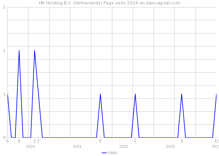 HR Holding B.V. (Netherlands) Page visits 2024 