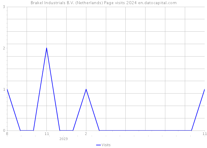 Brakel Industrials B.V. (Netherlands) Page visits 2024 