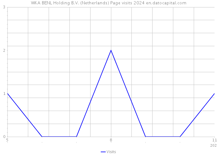 WKA BENL Holding B.V. (Netherlands) Page visits 2024 