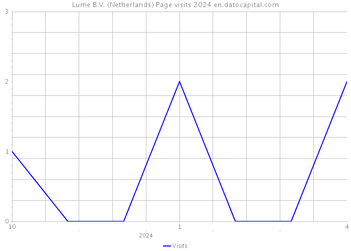 Lume B.V. (Netherlands) Page visits 2024 