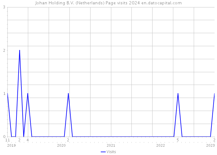 Johan Holding B.V. (Netherlands) Page visits 2024 