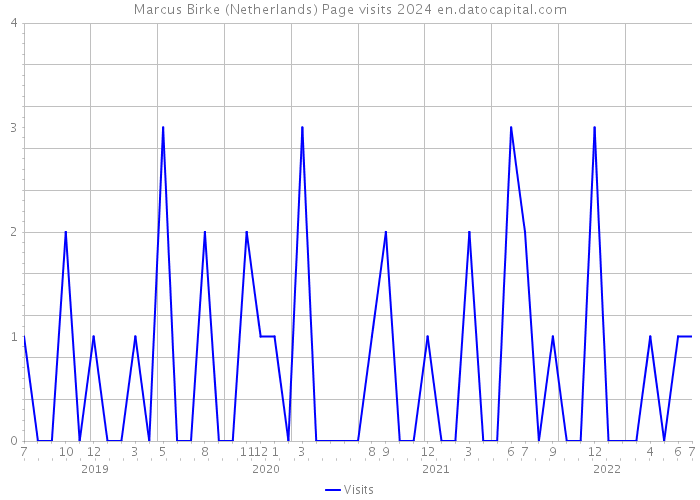 Marcus Birke (Netherlands) Page visits 2024 
