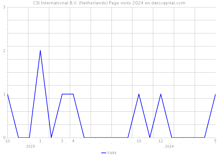 CSI International B.V. (Netherlands) Page visits 2024 