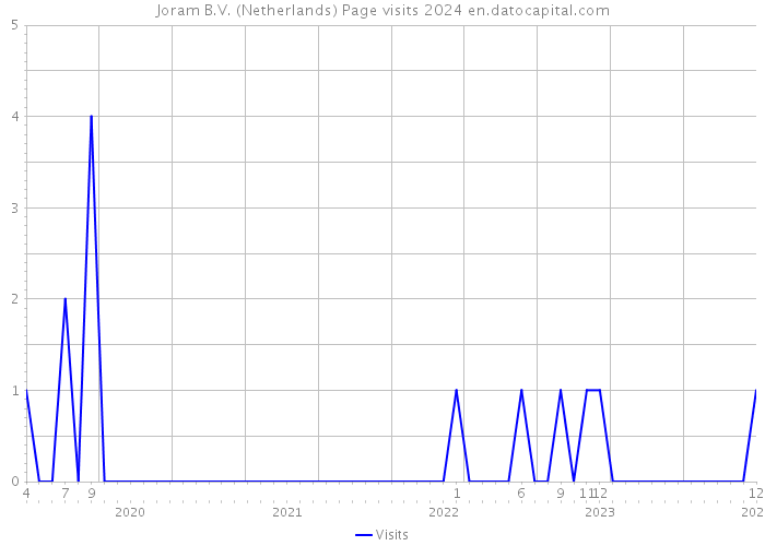 Joram B.V. (Netherlands) Page visits 2024 