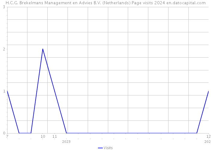 H.C.G. Brekelmans Management en Advies B.V. (Netherlands) Page visits 2024 