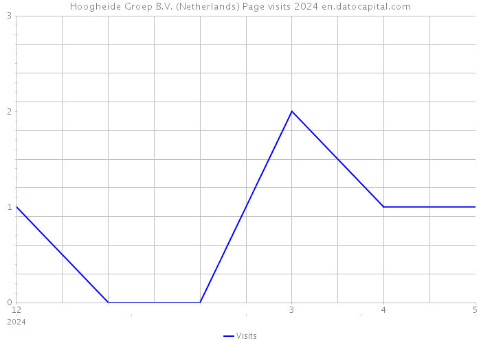 Hoogheide Groep B.V. (Netherlands) Page visits 2024 