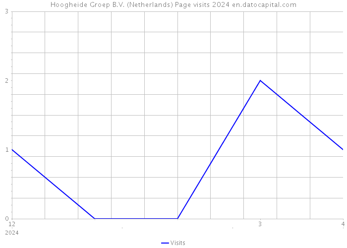 Hoogheide Groep B.V. (Netherlands) Page visits 2024 