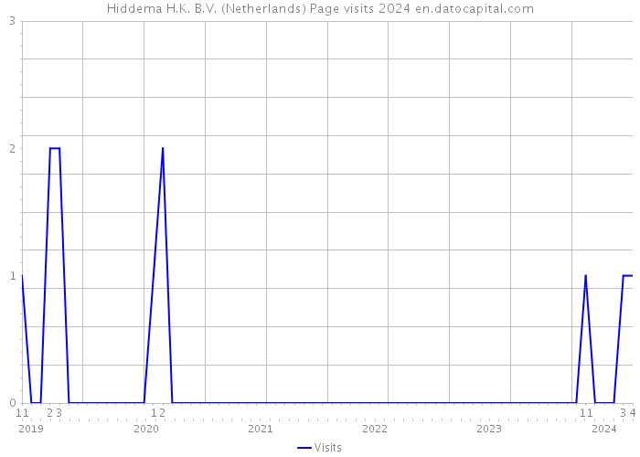 Hiddema H.K. B.V. (Netherlands) Page visits 2024 