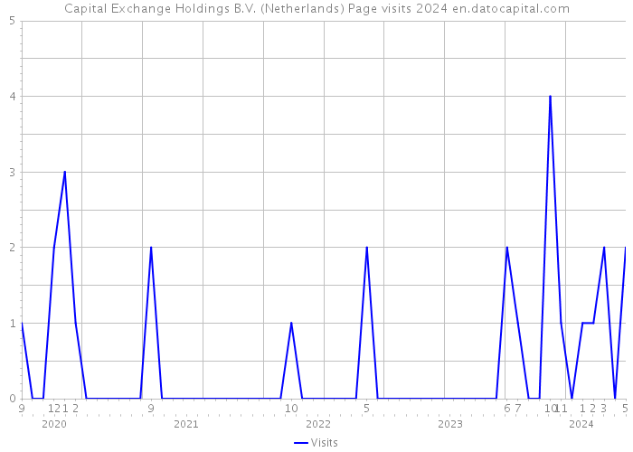 Capital Exchange Holdings B.V. (Netherlands) Page visits 2024 