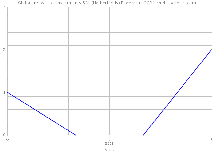 Global Innovation Investments B.V. (Netherlands) Page visits 2024 