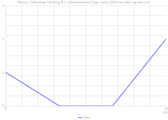 Menno Catseman Holding B.V. (Netherlands) Page visits 2024 