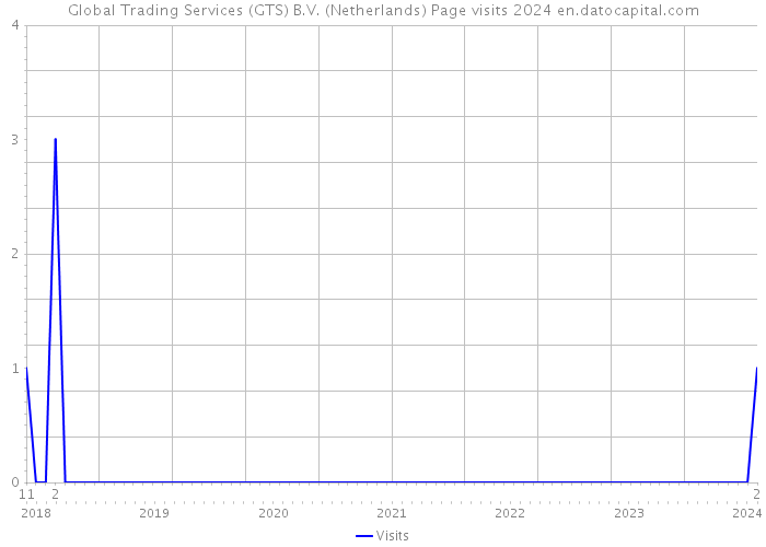 Global Trading Services (GTS) B.V. (Netherlands) Page visits 2024 