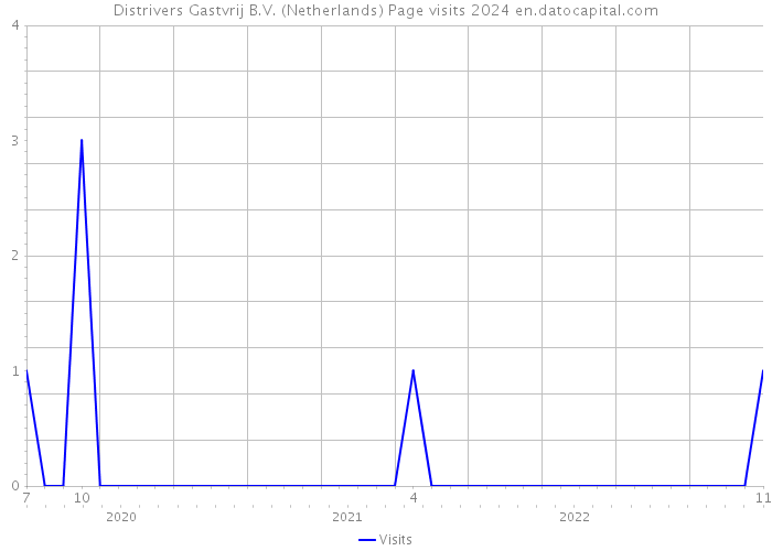 Distrivers Gastvrij B.V. (Netherlands) Page visits 2024 