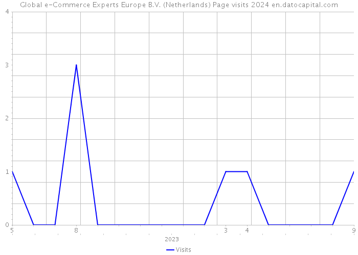 Global e-Commerce Experts Europe B.V. (Netherlands) Page visits 2024 