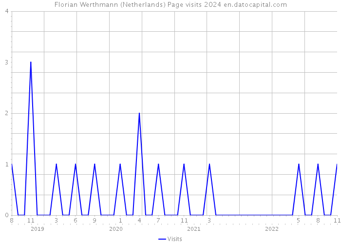 Florian Werthmann (Netherlands) Page visits 2024 
