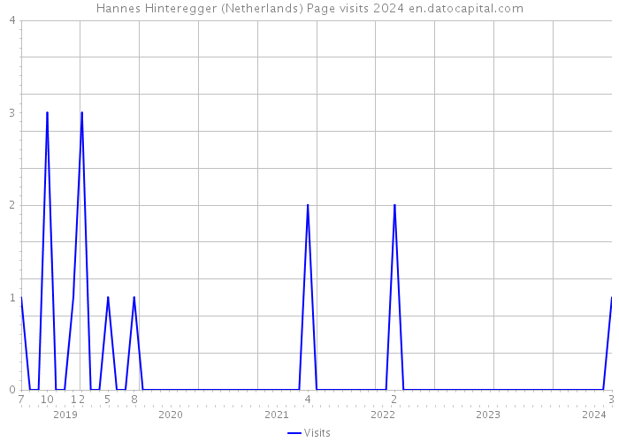 Hannes Hinteregger (Netherlands) Page visits 2024 