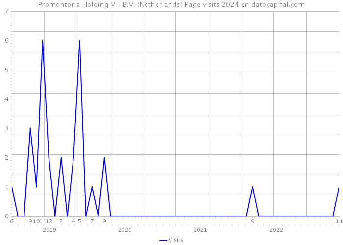 Promontoria Holding VIII B.V. (Netherlands) Page visits 2024 
