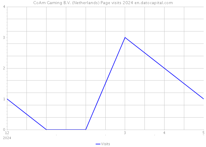 CoAm Gaming B.V. (Netherlands) Page visits 2024 