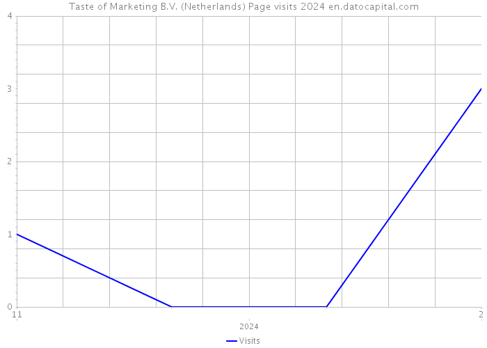 Taste of Marketing B.V. (Netherlands) Page visits 2024 