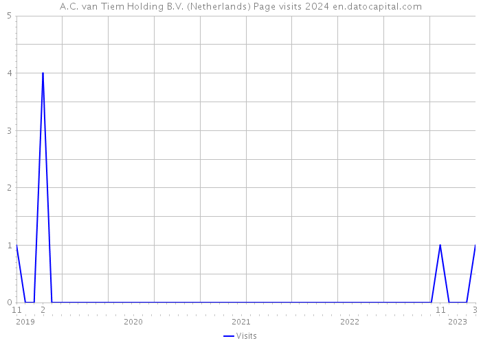 A.C. van Tiem Holding B.V. (Netherlands) Page visits 2024 