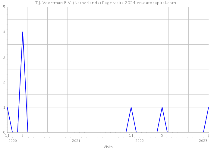 T.J. Voortman B.V. (Netherlands) Page visits 2024 