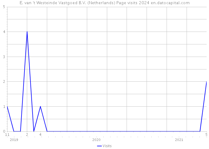 E. van 't Westeinde Vastgoed B.V. (Netherlands) Page visits 2024 