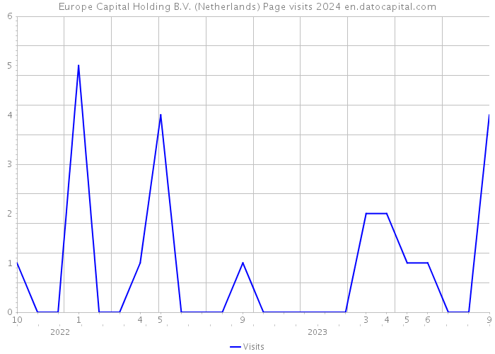 Europe Capital Holding B.V. (Netherlands) Page visits 2024 