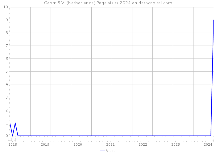 Geom B.V. (Netherlands) Page visits 2024 