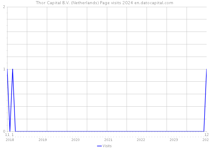 Thor Capital B.V. (Netherlands) Page visits 2024 