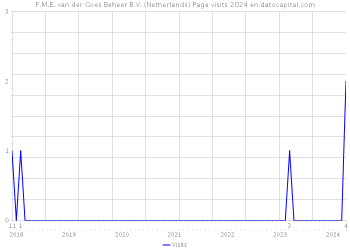 F.M.E. van der Goes Beheer B.V. (Netherlands) Page visits 2024 