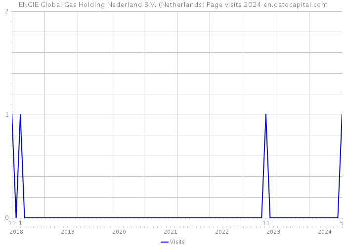 ENGIE Global Gas Holding Nederland B.V. (Netherlands) Page visits 2024 