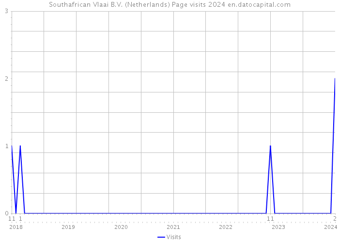 Southafrican Vlaai B.V. (Netherlands) Page visits 2024 