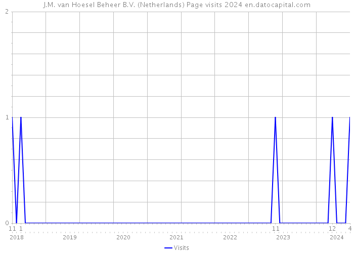J.M. van Hoesel Beheer B.V. (Netherlands) Page visits 2024 