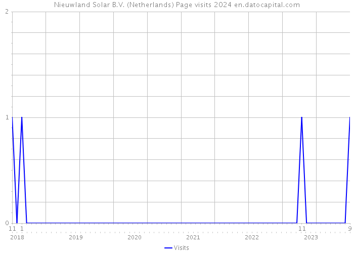 Nieuwland Solar B.V. (Netherlands) Page visits 2024 