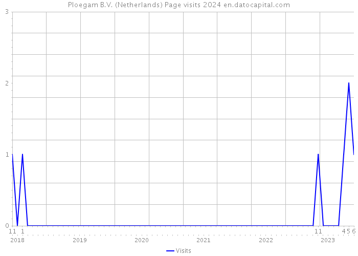 Ploegam B.V. (Netherlands) Page visits 2024 