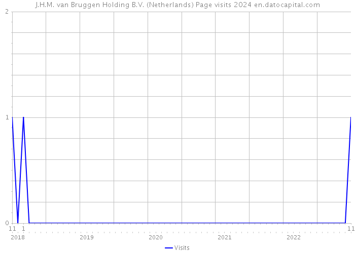 J.H.M. van Bruggen Holding B.V. (Netherlands) Page visits 2024 