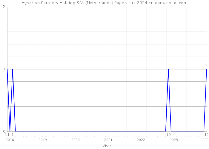 Hyperion Partners Holding B.V. (Netherlands) Page visits 2024 