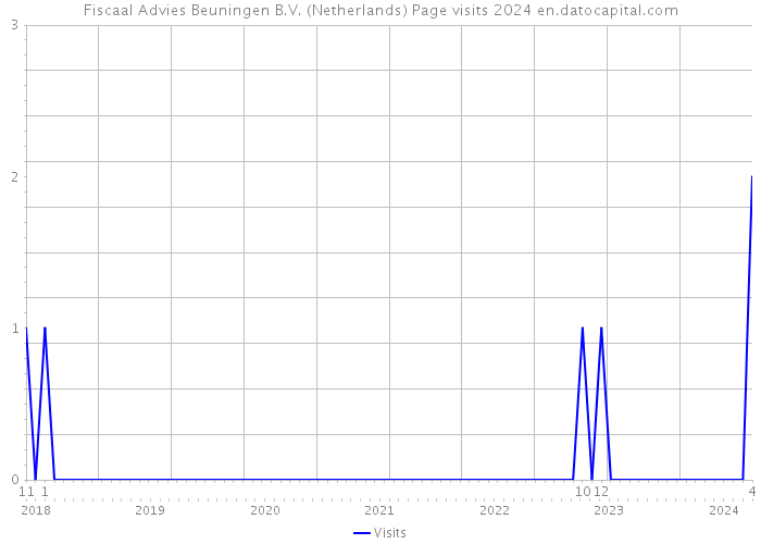 Fiscaal Advies Beuningen B.V. (Netherlands) Page visits 2024 
