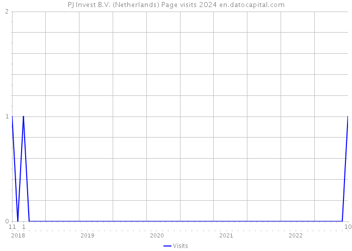 PJ Invest B.V. (Netherlands) Page visits 2024 