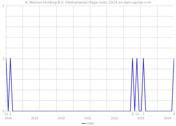 A. Meinen Holding B.V. (Netherlands) Page visits 2024 