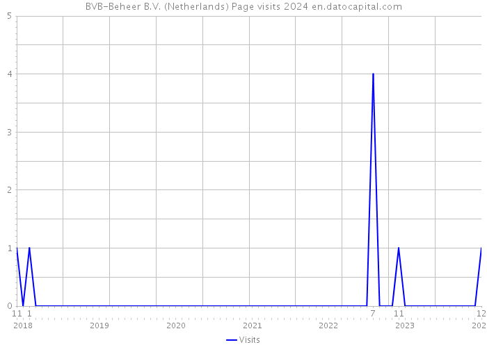 BVB-Beheer B.V. (Netherlands) Page visits 2024 