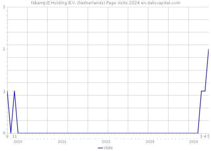 N&E Holding B.V. (Netherlands) Page visits 2024 