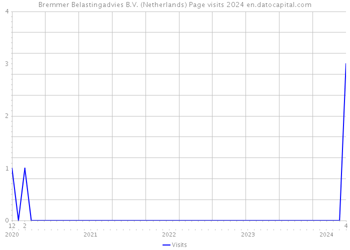 Bremmer Belastingadvies B.V. (Netherlands) Page visits 2024 