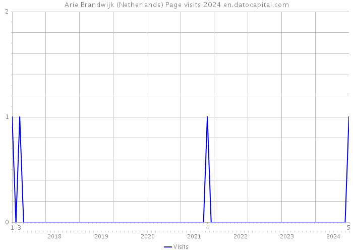Arie Brandwijk (Netherlands) Page visits 2024 