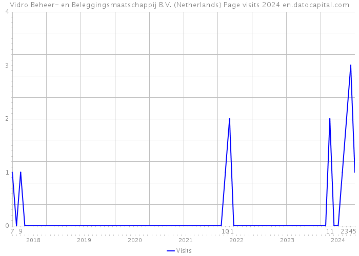 Vidro Beheer- en Beleggingsmaatschappij B.V. (Netherlands) Page visits 2024 