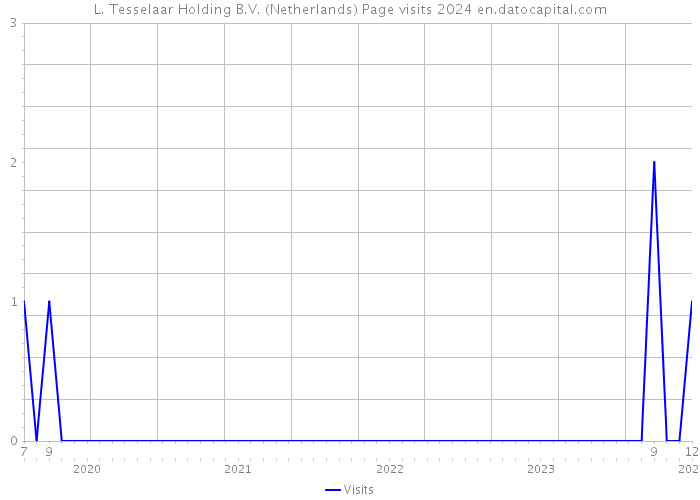 L. Tesselaar Holding B.V. (Netherlands) Page visits 2024 