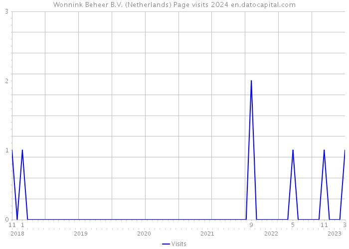 Wonnink Beheer B.V. (Netherlands) Page visits 2024 