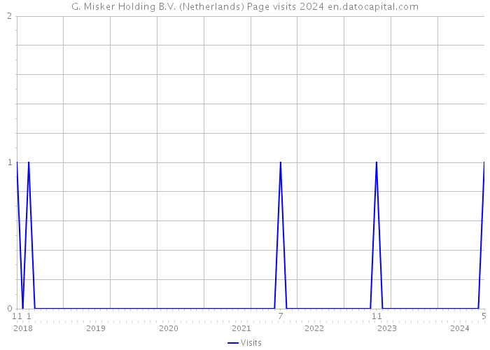 G. Misker Holding B.V. (Netherlands) Page visits 2024 